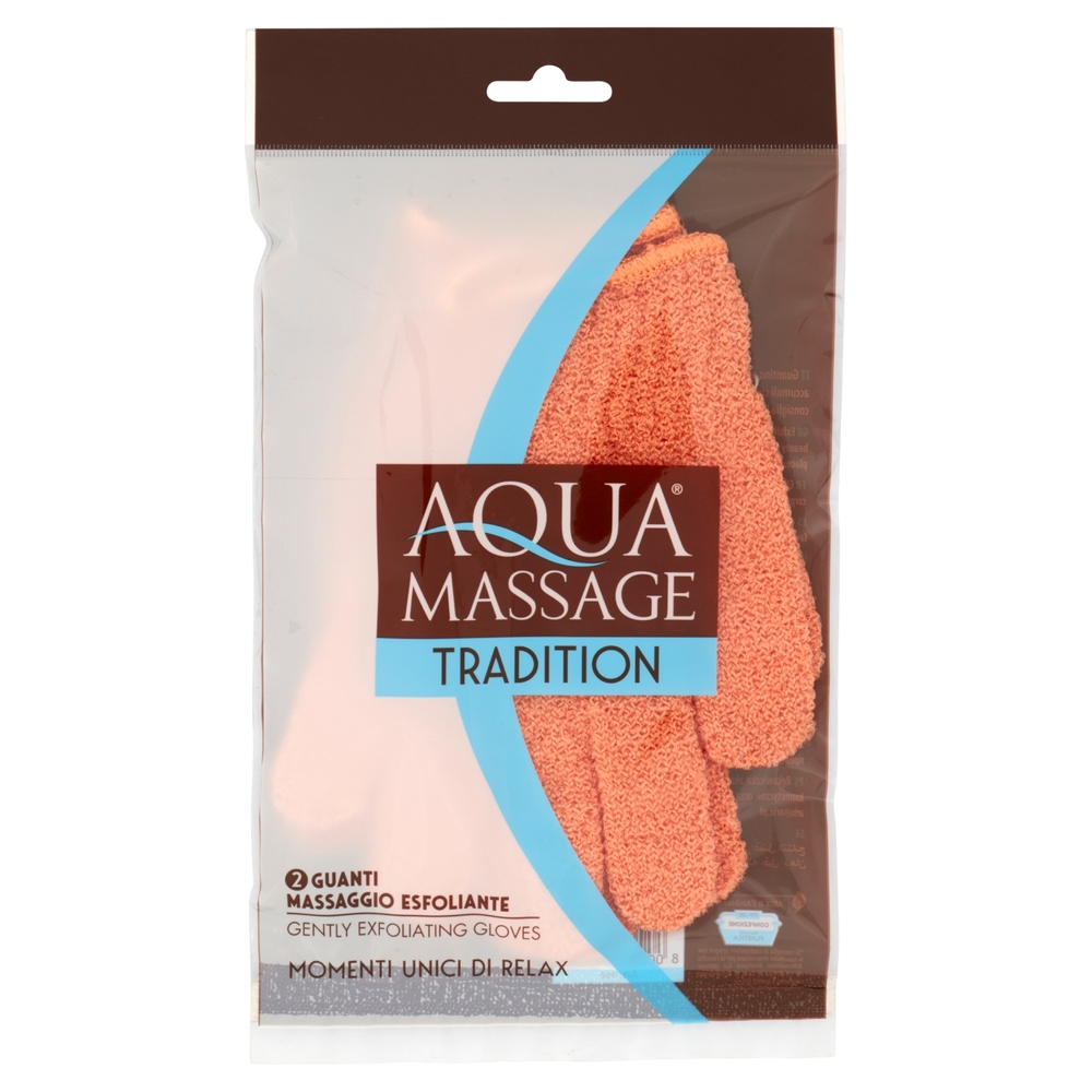 Aquamassage Tradition Guanti Massaggio Esfoliante 2 pz